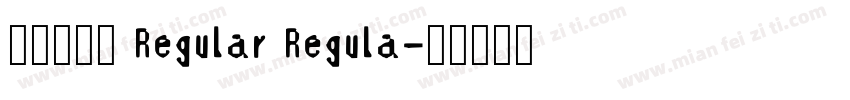 尔雅新大黑 Regular Regula字体转换